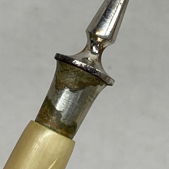 Lot Of 6 Pastry Forks Horn? Handle Flatware Dining Kitchen - Condition Issues - Picture 12 of 14